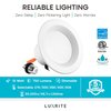 Luxrite 4" LED Recessed Can Lights 5 CCT Selectable 2700K-5000K 10W (60W Equivalent) 750LM Dimmable 4-Pack LR23791-4PK